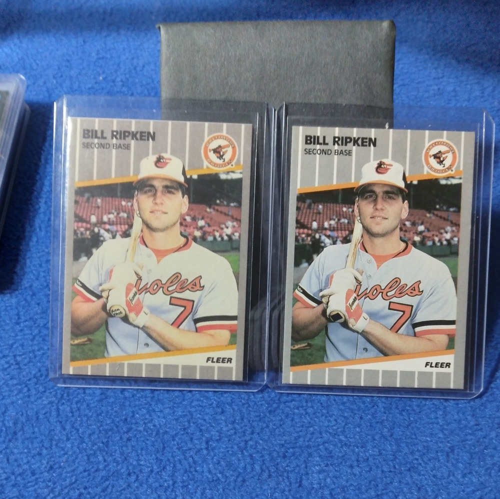 2 BILL RIPKEN 1989 F/F & the black box EROR BAT